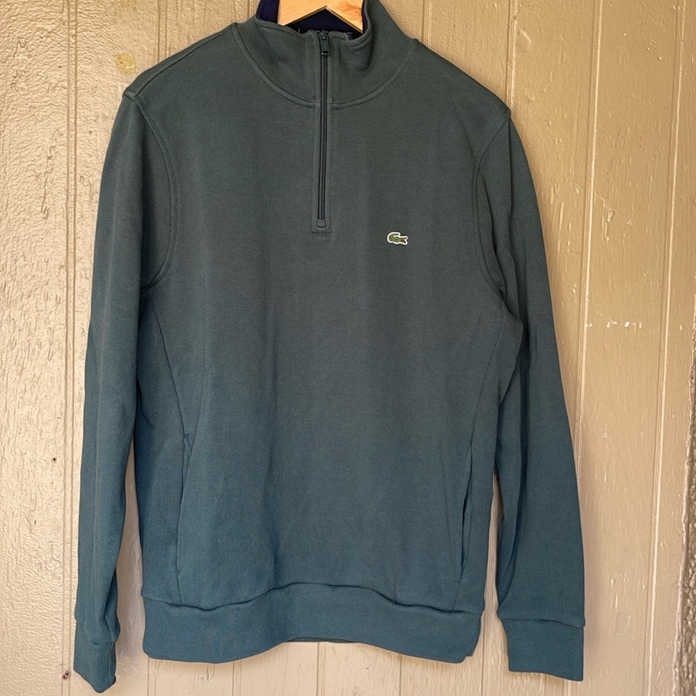 Lacoste men’s half zip sweater slim fit - Picture 2 of 6